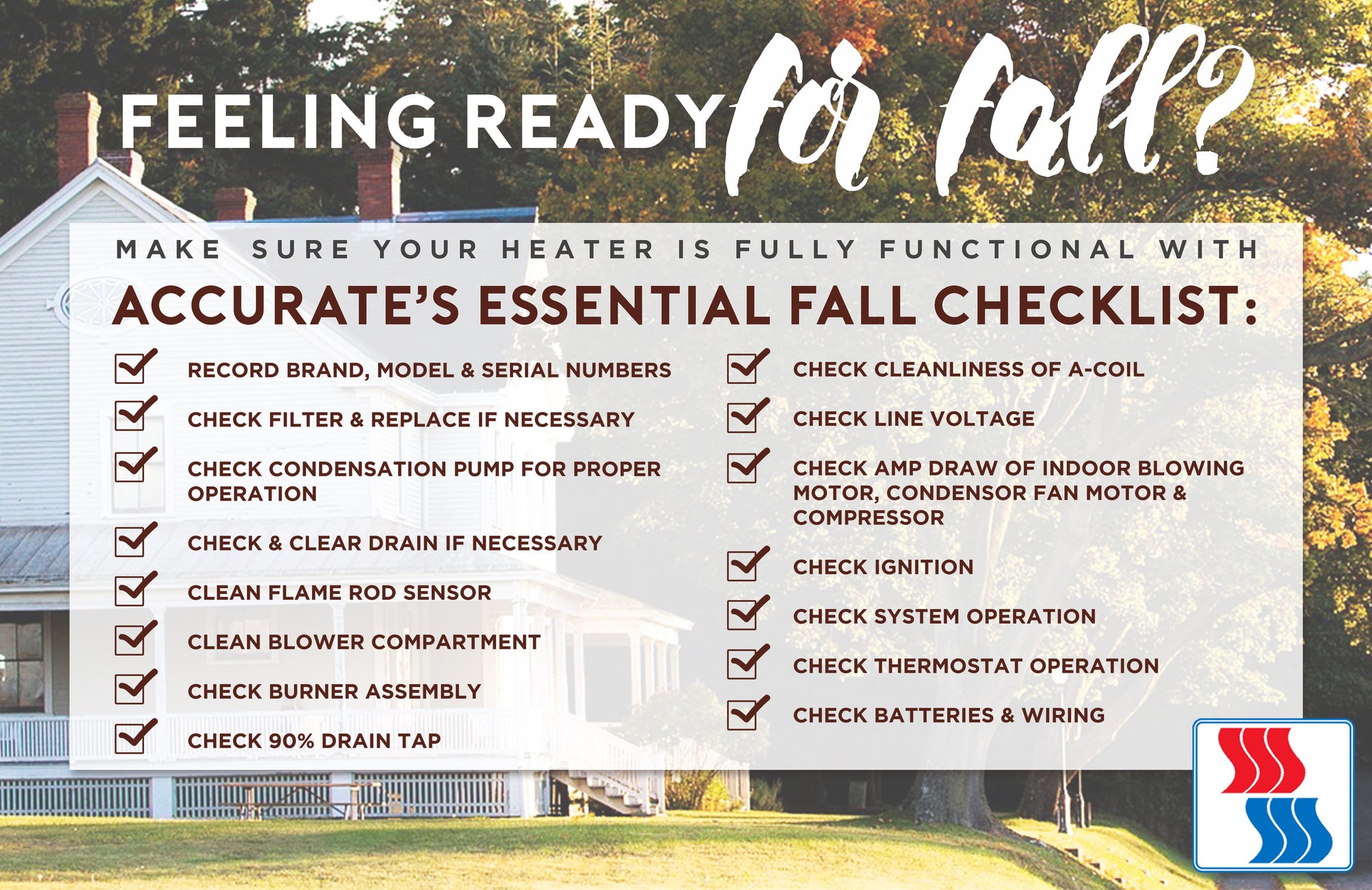 Essential Fall HVAC Checklist